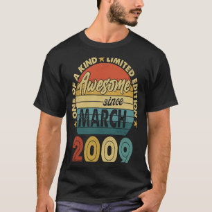 T-shirt 14 Ans Awesome Depuis Mars 2009 14 Ans