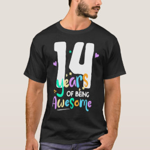 T-shirt 14 ans d'être génial Quatorzième 14e adolescent