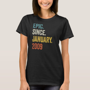 T-shirt 14 ans Epic depuis janvier 2009 14e anniversaire
