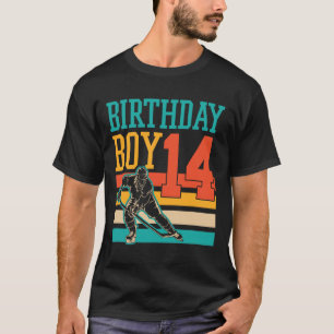T-shirt 14 Ans Hockey sur glace Thème 14ème anniversaire f