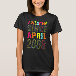 T-shirt 14 Ans Incroyable Depuis Avril 2008 14ème Annivers