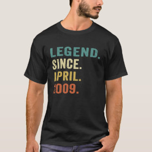 T-shirt 14 Ans Légende depuis avril 2009 14e anniversaire