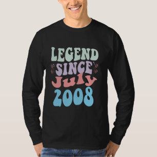 T-shirt 14 Ans Légende depuis Juillet 2008 14ème Anniversa