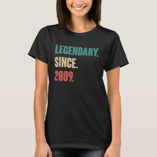 T-shirt 14 Ans Vintage 2009 Anniversaire 14ème Décoration