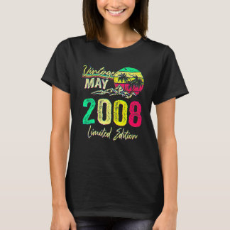 T-shirt 14 ans Vintage mai 2008 14e anniversaire