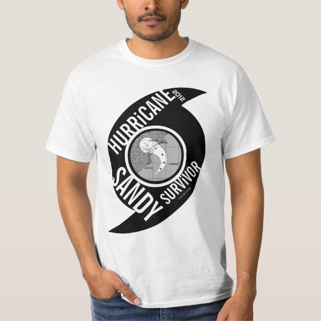 T-shirt 14 de survivante de Sandy d'ouragan (Devant)