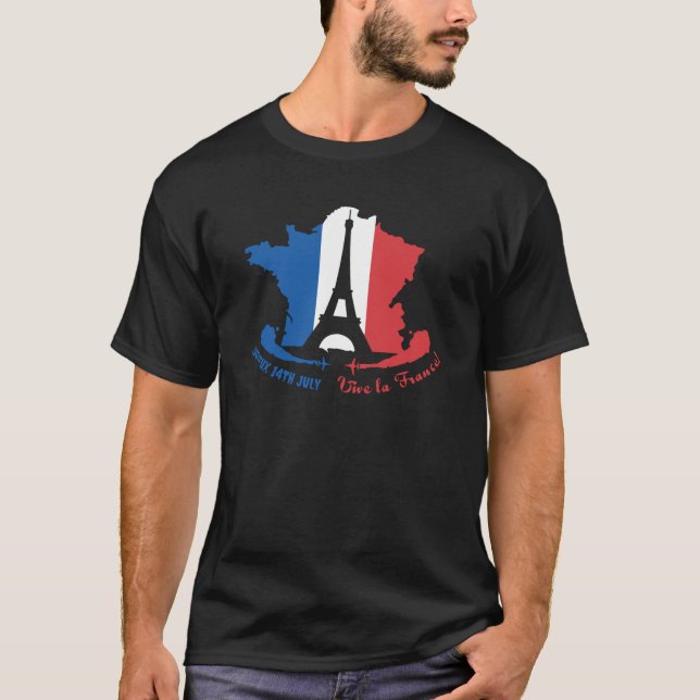 T-shirt 14 juillet Bastille (Devant)