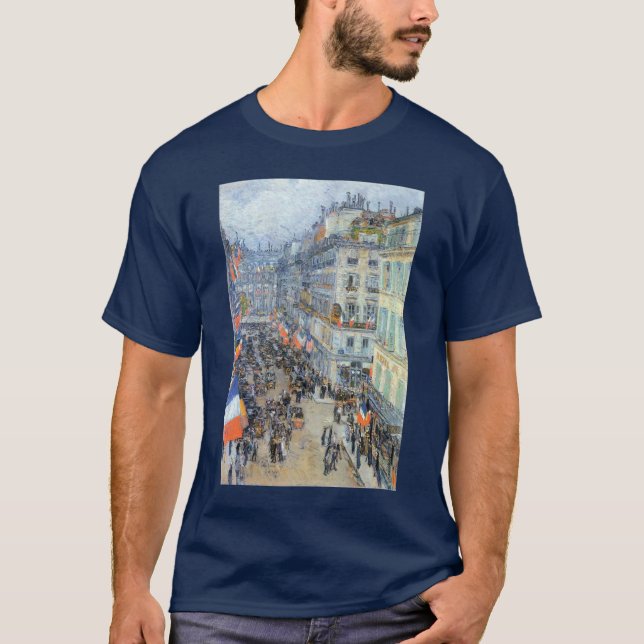 T-shirt 14 juillet, rue Daunou par Childe Hassam (Devant)