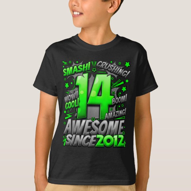 T-shirt 14 Year Old For Boys 14th Birthday Boy 14 Year Old (Devant)