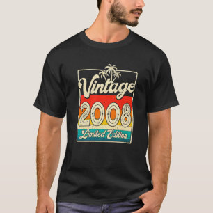 T-shirt 14 Year Old Gifts Vintage 2008 Limited Edition 14T