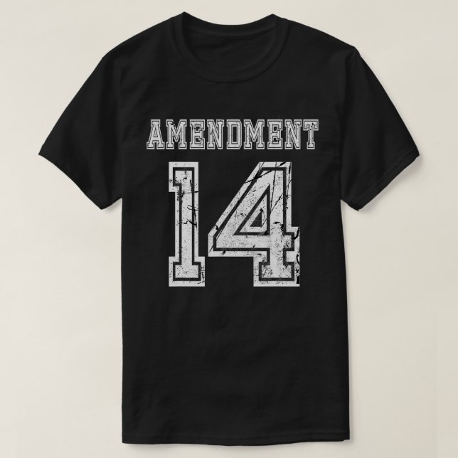 T-shirt 14e amendement Constitution Citoyenneté Sports  (Design devant)