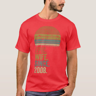 T-shirt 14e Anniversaire de Mariage Femmes, Épouse Épique 