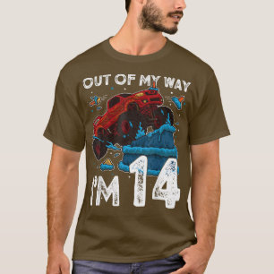T-shirt 14e anniversaire Garçon Monster Camion De Mon Chem