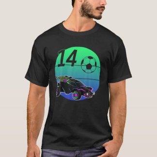 T-shirt 14E Anniversaire Retro Style Rocket RC Soccer Car 