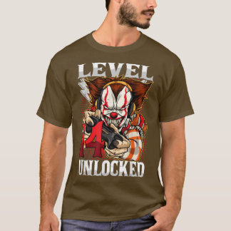 T-shirt 14e Anniversaire Vidéo Gamer Clown effrayant Turni