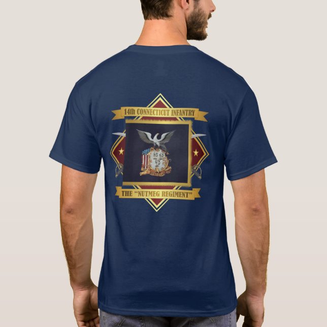 T-shirt 14e infanterie bénévole du Connecticut (Dos)