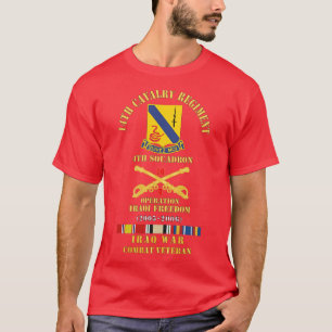 T-shirt 14e Régiment de cavalerie w Cav Br 4e Escadron OIF