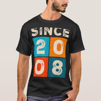 T-shirt 14ème anniversaire stupéfiant depuis 2008