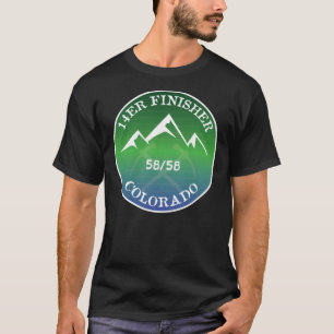 T-shirt 14er Finisseur Colorado Fourteener 14ers Randonnée