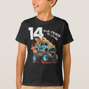 T-shirt 14th Birthday Gift Boys, 14 and Ready to Crush lun