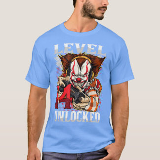 T-shirt 14th Birthday Video Gamer Scary Clown Turning 14 G