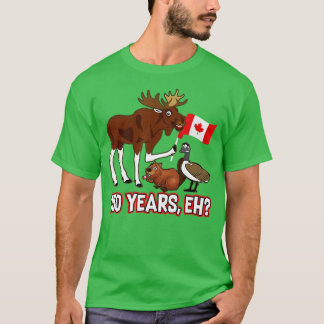 T-shirt 150 ans de fête du Canada avec des Goos de castor 