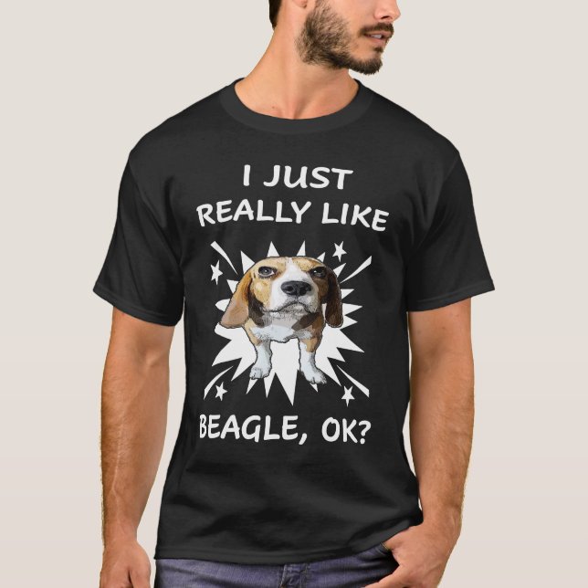 T-shirt 151 J'Aime Vraiment Le Beagle (Devant)