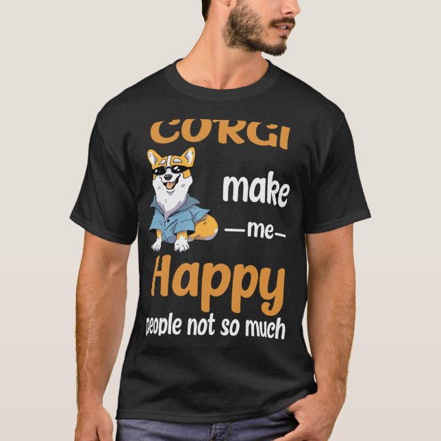 T-shirt 155 Corgi Me Rendre Heureux (Devant)