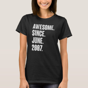 T-shirt 15 Ans 15 Anniversaire Awesome depuis Juin 2000