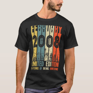 T-shirt 15 ans Awesome depuis février 2008 15e anniversair