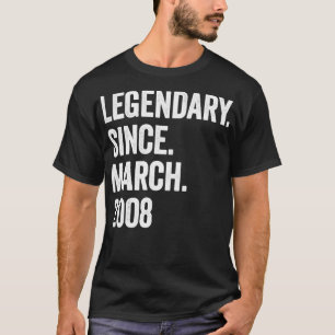 T-shirt 15 ans de légende depuis mars 2008 15e anniversair