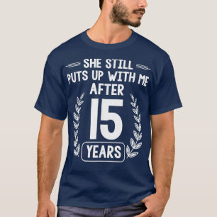 T-shirt 15 Ans De Mariage Mari Amusant 15E Anniversaire