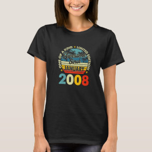 T-shirt 15 ans Vintage janvier 2008 15e anniversaire Ret
