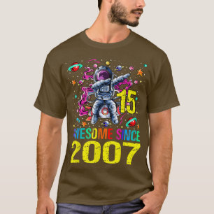T-shirt 15 Magnifique depuis 2007 Astronaut 15e Anniversai