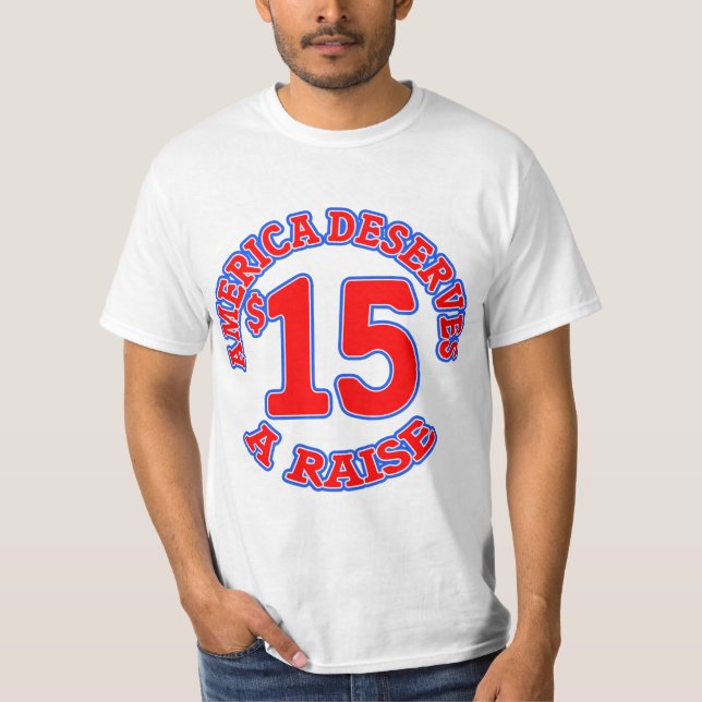 T-shirt 15 un salaire minimum d'HEURE (Devant)