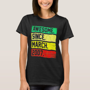 T-shirt 15e anniversaire 15 ans Incroyable depuis le 20 ma