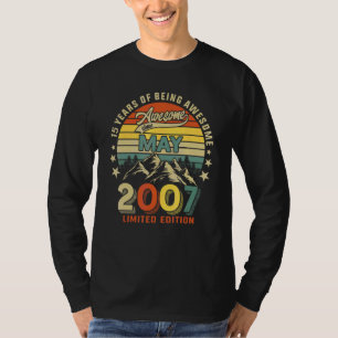 T-shirt 15e anniversaire 15 ans stupéfiant depuis mai 2007