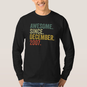 T-shirt 15e anniversaire Awesome depuis décembre 2007 15 a