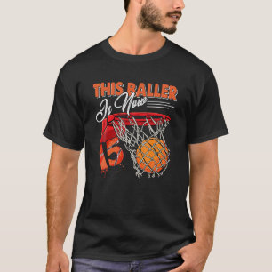 T-shirt 15e anniversaire Basketball drôle 15 ans enfants