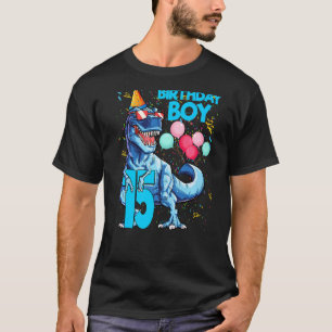 T-shirt 15e anniversaire Boy Dinosaur fête pour 15 ans B