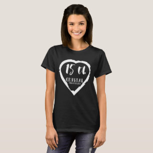 T-shirt 15e anniversaire du Mariage cristal traditionnel