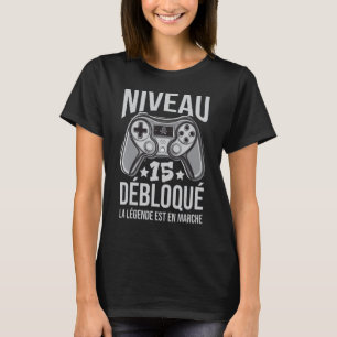 T-shirt 15e anniversaire Geek Humour garçon