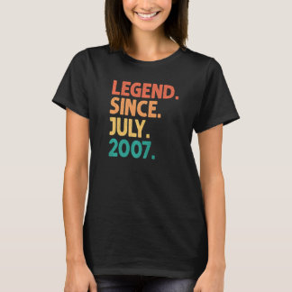 T-shirt 15e anniversaire Légende depuis juillet 2007 15 an