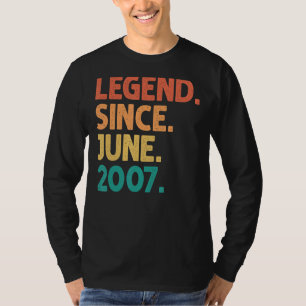 T-shirt 15e anniversaire Légende depuis juin 2007 15 ans