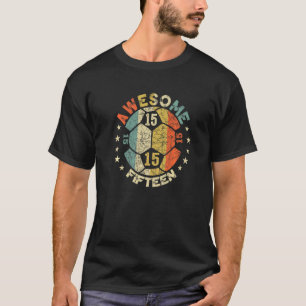 T-shirt 15e Anniversaire Soccer stupéfiant 15 ans Garçons 