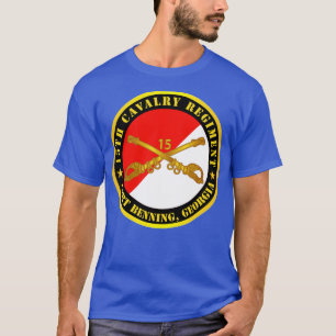 T-shirt 15e régiment de cavalerie Ft Benning GA w Cav Bran