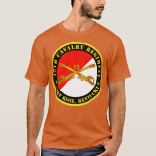 T-shirt 15e Régiment de cavalerie Ft Knox KY w Cav Branche