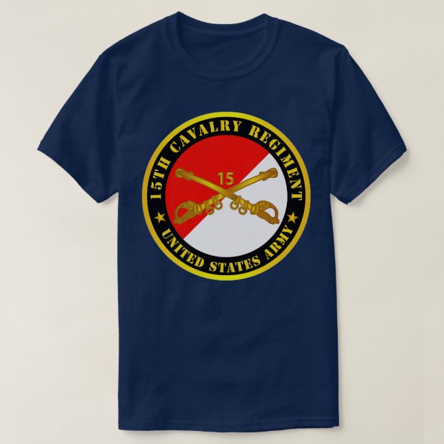 T-shirt 15e régiment de cavalerie w (Design devant)