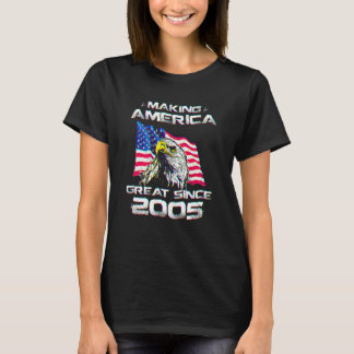 T-shirt 15th Birthday Usa Flag Making America Great Since 