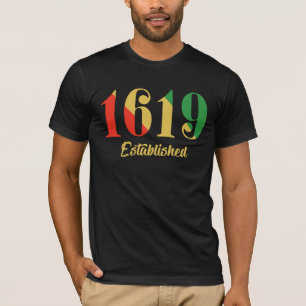 T-shirt 1619 Établis Afro-Américains